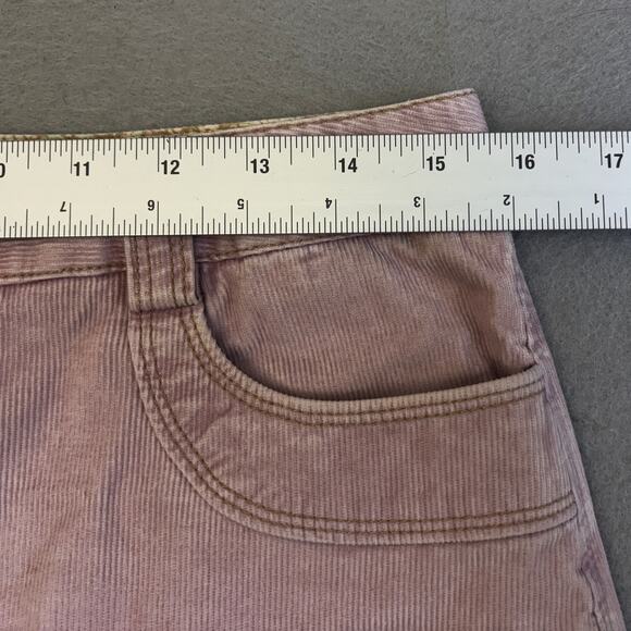 Gap Jean Skirt Womens 4 Pink Corduroy Casual Stretch Waist A Line Pockets Retro - Picture 5 of 9